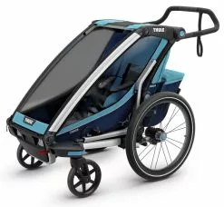 Thule Chariot Thule-Chariot Cross1, Blue / Poseidon 14 Thule Chariot Thule-Chariot Cross1, Blue / Poseidon -Fahrräder Verkäufe Blue Strolling Buggy 1