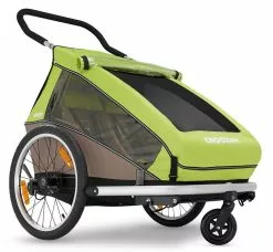 Croozer Kid For 2 Ab 2016 Mit Buggy- Und Joggerset Zweisitzer Meadow Green *** -Fahrräder Verkäufe Buggy