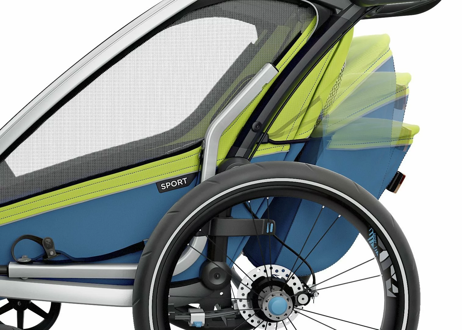 Thule Chariot Thule-Chariot Sport1, Chartreuse / Mykonos 12 Thule Chariot Thule-Chariot Sport1, Chartreuse / Mykonos – Bild 10