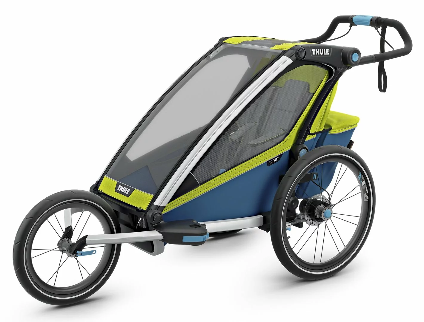 Thule Chariot Thule-Chariot Sport1, Chartreuse / Mykonos 4 Thule Chariot Thule-Chariot Sport1, Chartreuse / Mykonos – Bild 2