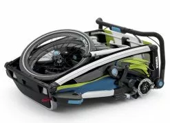 Thule Chariot Thule-Chariot Sport2, Chartreuse / Mykonos -Fahrräder Verkäufe Chartreuse gefaltet 1