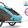 Croozer Kid Plus For 2 Ab 2016 Mit Licht Gefedert Mit Buggy-, Walker- Und Fahrrad-Opt. Sky-blue ***