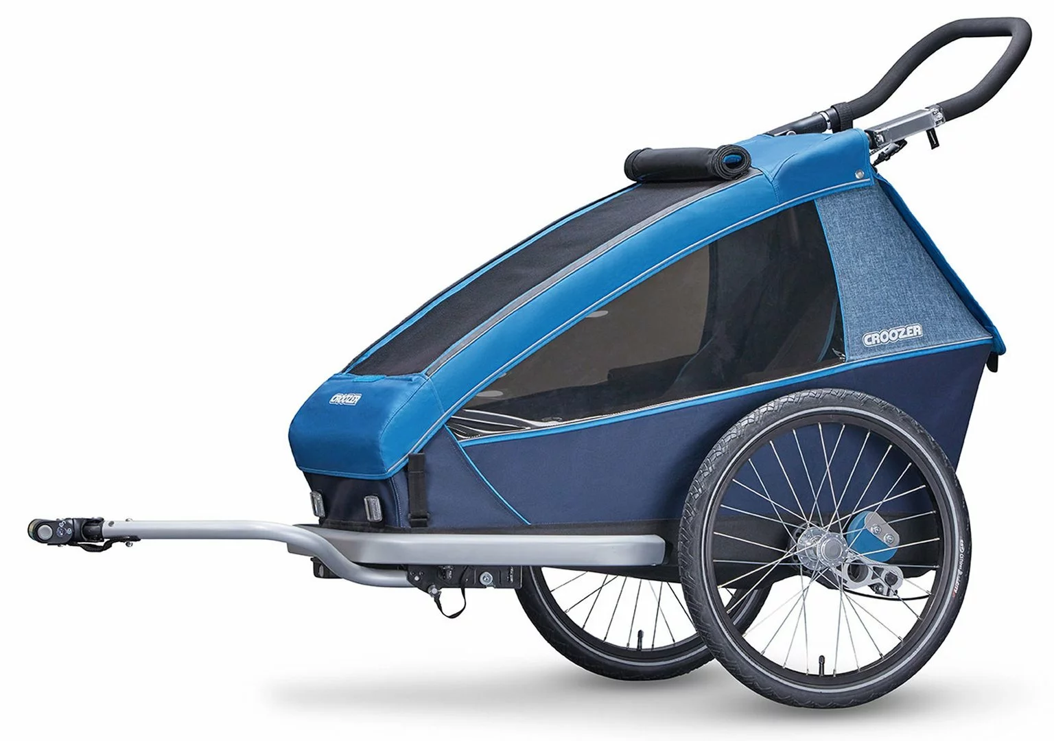 Croozer Kid Plus For 1 Ab 2018 Gefedert Mit Licht, Fahrrad-, Buggy- Und Jogging-Option Ocean-blue 3 Croozer Kid Plus For 1 Ab 2018 Gefedert Mit Licht, Fahrrad-, Buggy- Und Jogging-Option Ocean-blue
