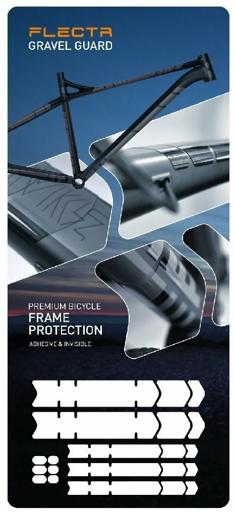 FLECTR Rahmenschutzfolie Gravel Guard Frame Protector KIT XL 3 FLECTR Rahmenschutzfolie Gravel Guard Frame Protector KIT XL