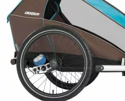 Croozer Kid Plus For 2 Ab 2016 Mit Licht Gefedert Mit Buggy-, Walker- Und Fahrrad-Opt. Sky-blue *** -Fahrräder Verkäufe Federung