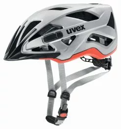 Uvex Active-CC 52-57cm / 56-60cm -Fahrräder Verkäufe Helm Uvex Actice CC silver orange 52 57cm 4043197296272 S4104270315