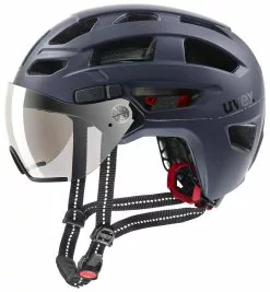 Uvex Finale-Visor 52-57cm / 56-61cm -Fahrräder Verkäufe Helm Uvex Finale Visor dark blue matt 52 57cm S4107530715 4043197323121