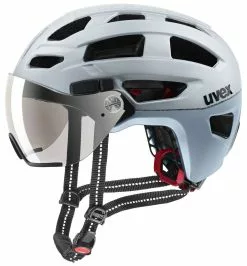 Uvex Finale-Visor 52-57cm / 56-61cm -Fahrräder Verkäufe Helm Uvex Finale Visor silver matt 52 57cm S4107530615 4043197323107