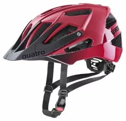 Uvex Quatro-CC 52-57cm / 56-61cm -Fahrräder Verkäufe Helm Uvex Quatro CC 2022 dark red black mat 52 57cm S4100260315 4043197347332