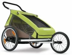 Croozer Kid For 2 Ab 2016 Mit Buggy- Und Joggerset Zweisitzer Meadow Green *** -Fahrräder Verkäufe Jogger 1