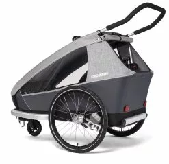Croozer Kid Keeke 2 Gefedert Mit Fahrrad- Und Buggy-Option Stone Grey -Fahrräder Verkäufe Kinderanhaenger Croozer Kid Keeke 2 Sitzer Stone grey 2020 121001620 Seite opened
