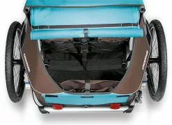 Croozer Kid Plus For 2 Ab 2016 Mit Licht Gefedert Mit Buggy-, Walker- Und Fahrrad-Opt. Sky-blue *** -Fahrräder Verkäufe Kofferraum 2