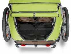 Croozer Kid For 2 Ab 2016 Mit Buggy- Und Joggerset Zweisitzer Meadow Green *** -Fahrräder Verkäufe Kofferraum