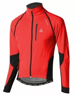 Loeffler Löffler San Remo Windstopper Softshell Light Zip-Off 15922 -Fahrräder Verkäufe Loeffer Herren Bike Zip off Jacke San Remo Windstopper Soft Shell Light rot schwarz 15922 599