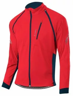 Loeffler Löffler San Remo-2 Windstopper Softshell Light Zip-Off 24573 -Fahrräder Verkäufe Loeffler Herren BIKE ZIP OFF JACKET SAN REMO 2 Windstopper light red deep water 24573 554 2022 2023