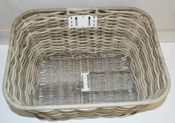 Pegasus Tourina Vorderrad-Korb Geflochten-breit Grau -Fahrräder Verkäufe Pegasus Korb Tourina 2017 grau 050 21408 oben