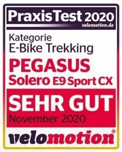 Pegasus Solero-E9 Sport CX 2021 -Fahrräder Verkäufe Pegasus Solero E9 Sport CX 2021 Test Velomotion
