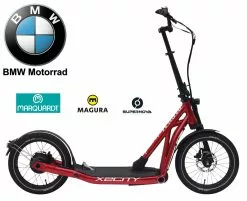 BMW X2City E-Scooter 13 BMW X2City E-Scooter -Fahrräder Verkäufe Scooter E Roller BMW X2City Pedelec metallic red rot KW074 DCMS99