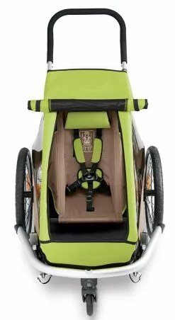 Croozer Kid For 1 Ab 2016 Mit Buggy- Und Joggerset Einsitzer Meadow Green -Fahrräder Verkäufe mit Babysitz 1